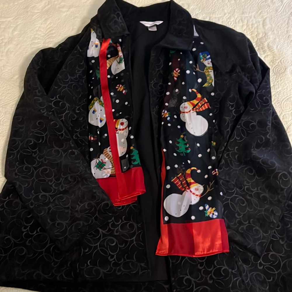 Christopher & Banks Jackets with Scarf